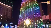 [VIDEO] Pohon Natal Tertinggi di Indonesia Menjulang 38 Meter