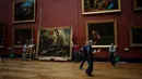 Restorasi ini telah dipersiapkan jauh-jauh hari dengan menggunakan analisis sinar-X pada kanvas. (Dimitar DILKOFF / AFP)