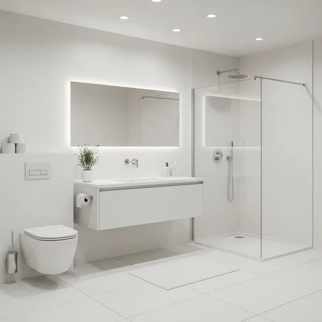 Desain Kamar Mandi Sederhana dengan Kloset Duduk Budget Minim