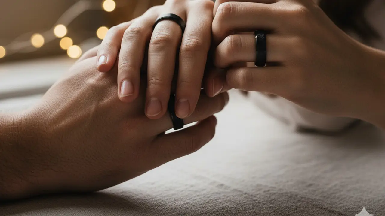 Tren Model Cincin Nikah Hitam 2025