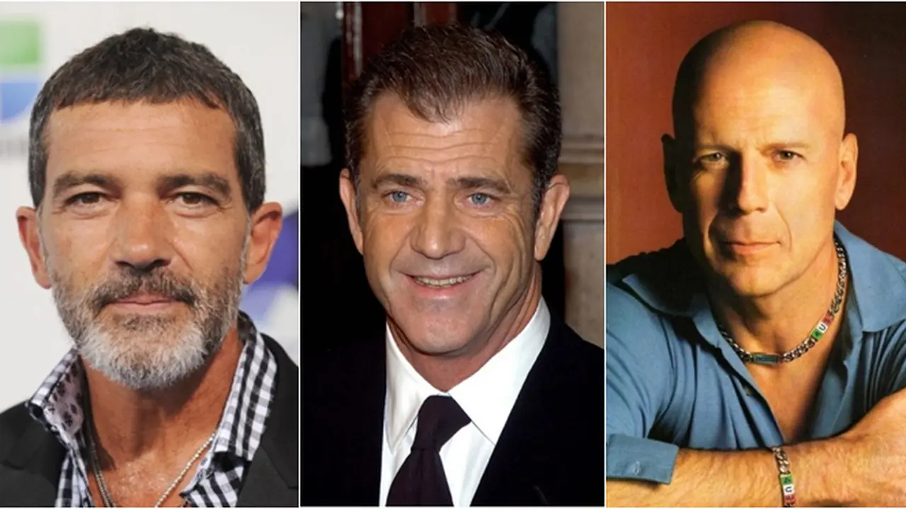 Antonio Banderas, Mel Gibson, Bruce Willis