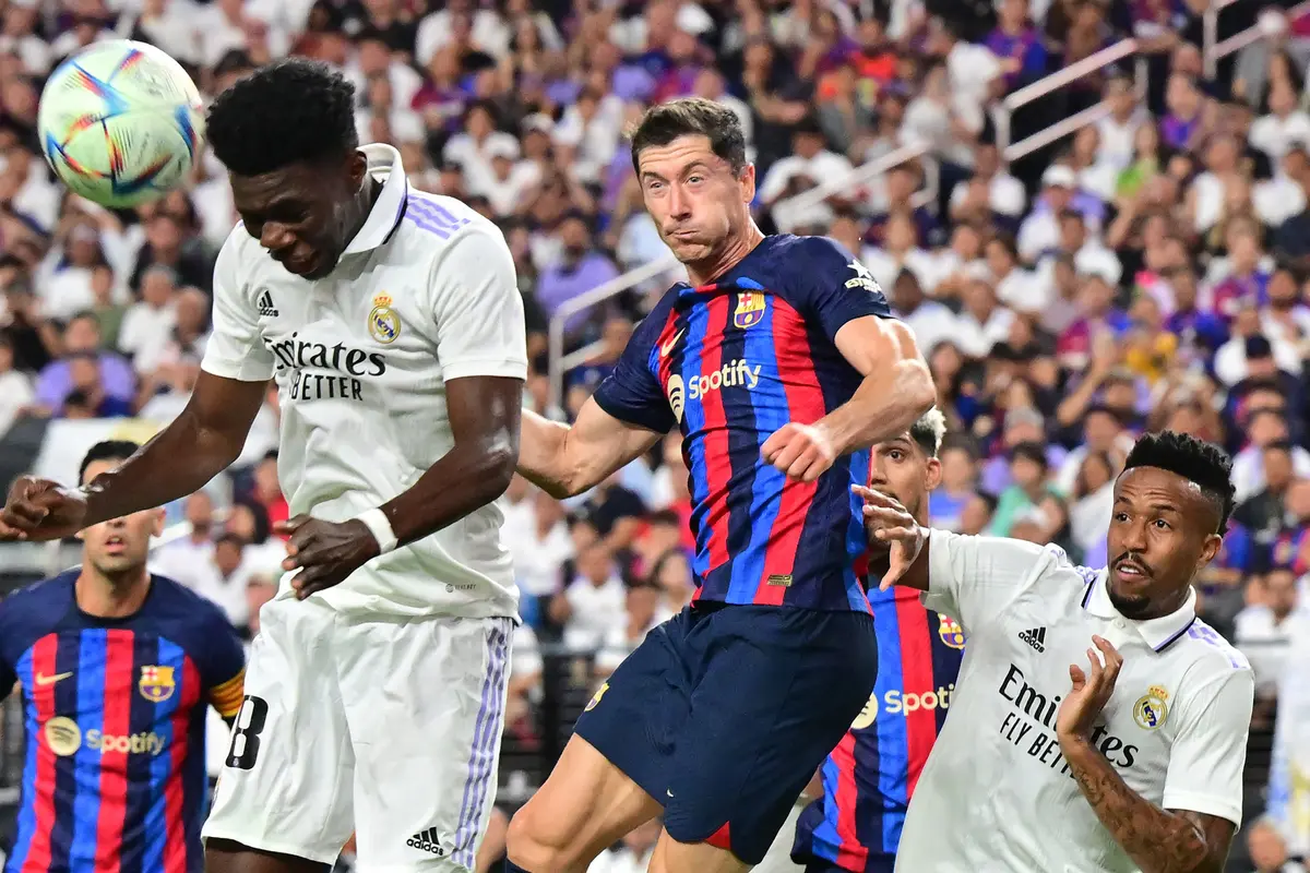 Foto: Gol Tunggal Raphinha Bawa Barcelona Menang atas Real Madrid di Laga El Clasico Pertama Musim 2022 / 2023