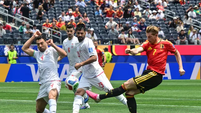 Duel sengit Belgia vs Iran di Piala Dunia 2026 berakhir tanpa gol