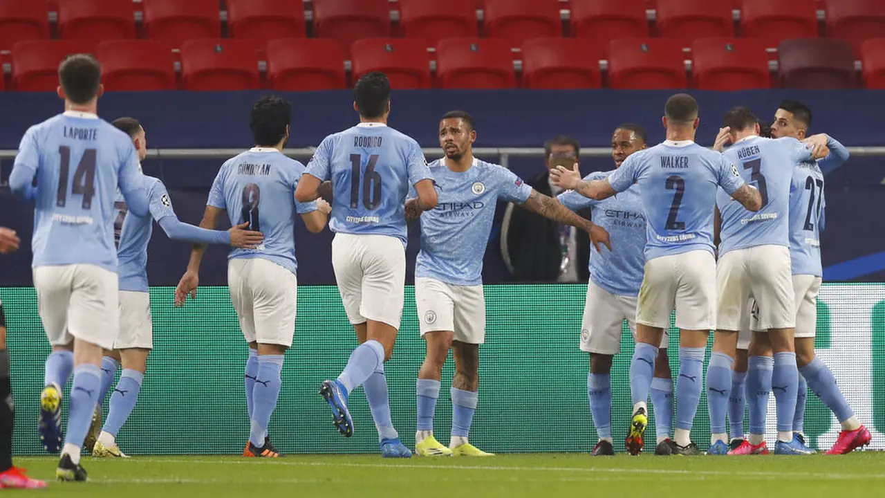 FOTO: Manchester City Masih Terlalu Tangguh Bagi Borussia Moenchengladbach
