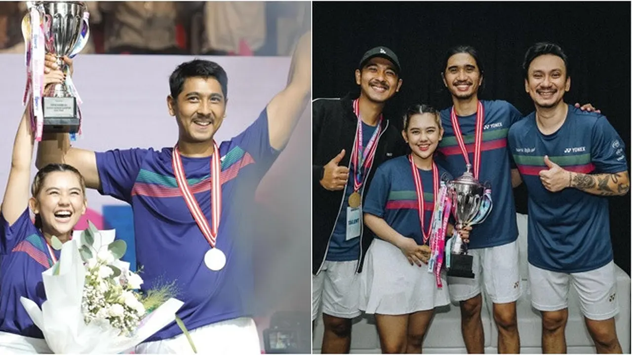 6 Potret Bahagia Arya Saloka dan Ziva Magnolya Raih Juara di Tepok Bulu 2023