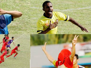 Berikut Selebrasi terbaik dari gelaran Torabika Campus Cup 2017 di Malang, Jawa Timur.  (Bola.com/M Iqbal Ichsan)