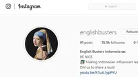 English Buster Indonesia (doks. @englishbuster/https://www.instagram.com/englishbusters/Riyandhiani Kartika Dewi)