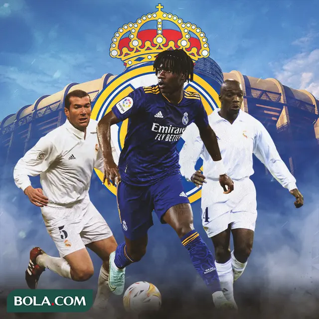 Real Madrid - Zinedine Zidane, Eduardo Camavinga, Claude Makelele