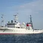 Kapal pengawas perikanan Shirahagi-maru dari Jepang buat Indonesia. Dok Kedubes Jepang