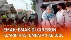 Di hadapan massa ojol, ia mengaku salah telah mengumpat dan emosi berlebihan.