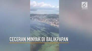 Video yang direkam seorang warga dan menjadi viral di media sosial itu terlihat ceceran minyak tersebut masih mencemari permukaan laut di kawasan teluk balikpapan.