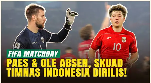 Timnas Indonesia resmi merilis daftar pemain untuk FIFA Matchday 2025! Menariknya, dua nama yang sempat jadi sorotan, Maarten Paes dan Ole Romeny, ternyata tidak masuk dalam skuad kali ini.