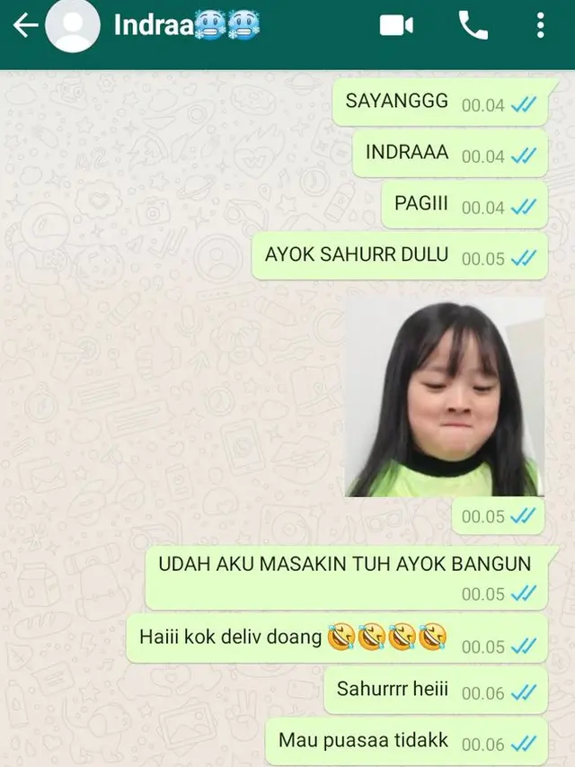 6 Chat Absurd Bangunin Sahur Ini Bikin Elus Dada