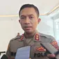 Wakapolres Metro Depok, AKBP Eko Wahyu Fredian saat dimintai keterangan terkait aksi tawuran di Cinere, Kota Depok. (Liputan6.com/Dicky Agung Prihanto)