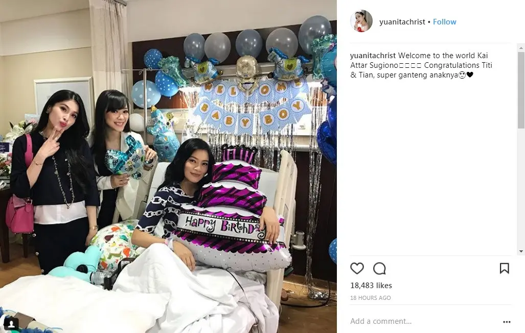 Yuanita Christiani kagumi anak Titi Kamal (Foto: Instagram)