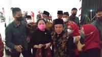 Foto : Ketua DPR RI, Puan Maharani saat acara Silaturrahmi bersama seluruh kepala desa di Kabupaten Sumenep (Liputan6.com/Mohamad Fahrul)