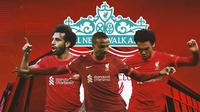 Liverpool - Mohamed Salah, Joel Matip, Trent Alexander-Arnold (Bola.com/Adreanus Titus)
