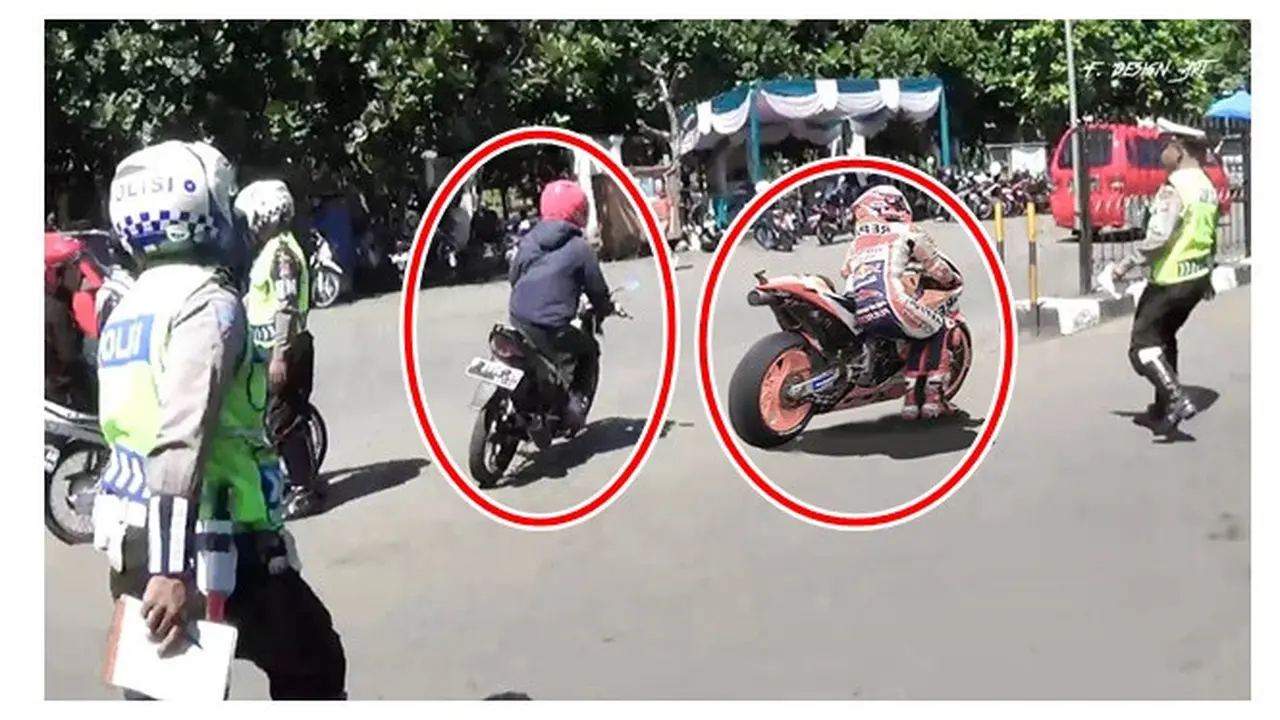 Parodi Balapan MotoGP Versi Kearifan Lokal Ini Bikin Deg-degan
