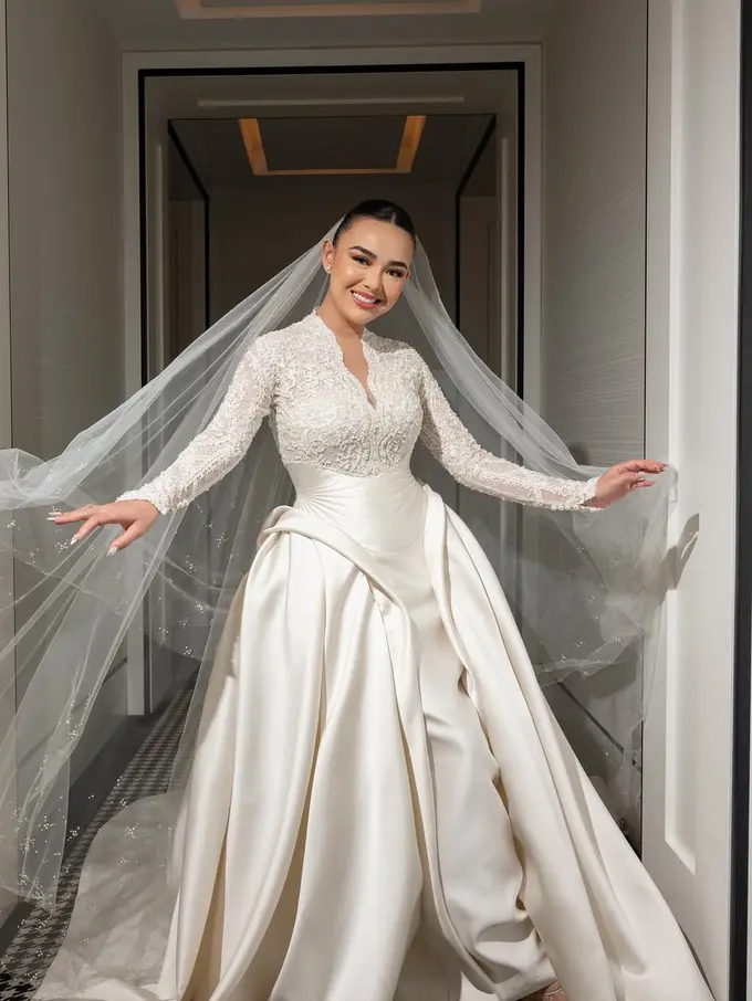 Amanda Manopo di Hari Pernikahannya Bersama Kenny Austin. [@leecristanti_mandaskati00]