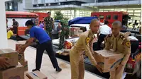 BPSDM Kemenhub Bantu Korban Pacitan dan Gunung Agung