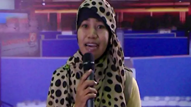 Ammy Pengunjung dan Peserta Presenter di Indonesia Broadcaster Expo 2013