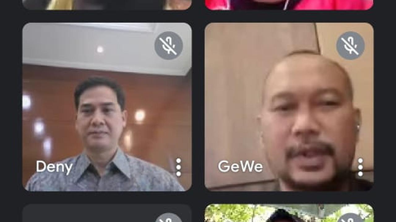 Pemberangkatan atlet PON Papua asal Banyumas secara virtual. (Foto: Liputan6.com/KONI Banyumas)