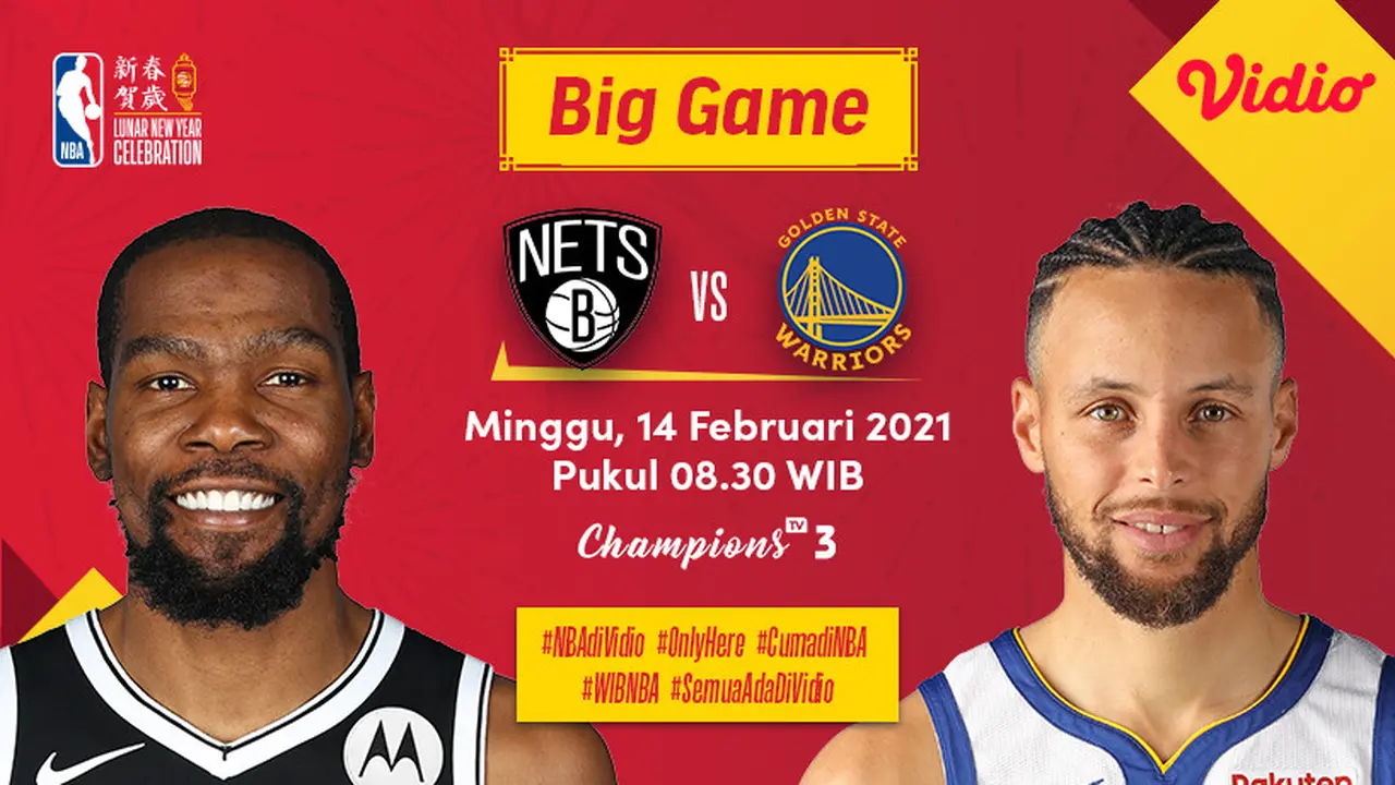 Big Game NBA - Golden State Warriors Vs Brooklyn Nets