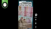 Cek Fakta: Tidak Benar Mendeteksi Keaslian Uang Rupiah dengan Cara Mengelupas