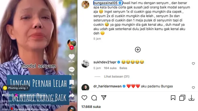 Bunga Zainal Diduga Kembali Sindir YouTuber yang Tak Membalas Senyumnya: Maaf Ya, Aku Udah Nggak Seterkenal Dulu Jadi Kamu Gak Kenal Deh