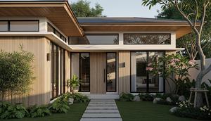 Gambar Rumah Minimalis Modern Gaya Japandi/Gemini AI