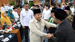 Presiden Prabowo mengundang sejumlah pimpinan Ormas Islam, ulama, pendakwah, hingga pimpinan pondok pesantren di Istana Kepresidenan Jakarta. (Foto: Biro Pers Istana)