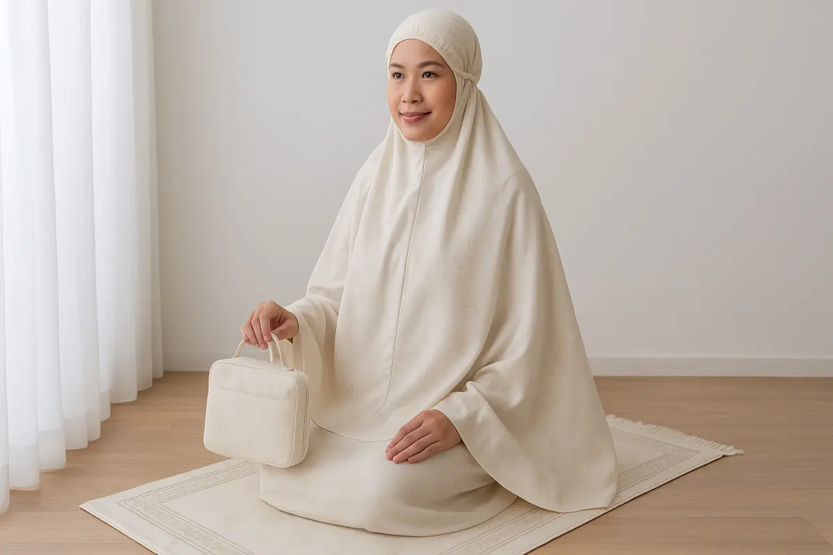 Mukena Simpel yang Bikin Penampilan Justru Makin Anggun (Foto: ChatGPT)