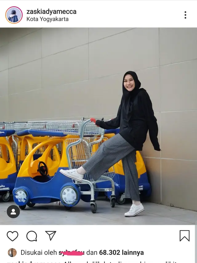 Unggahan Zaskia Adya Mecca. (Foto: Instagram @zaskiadyamecca)