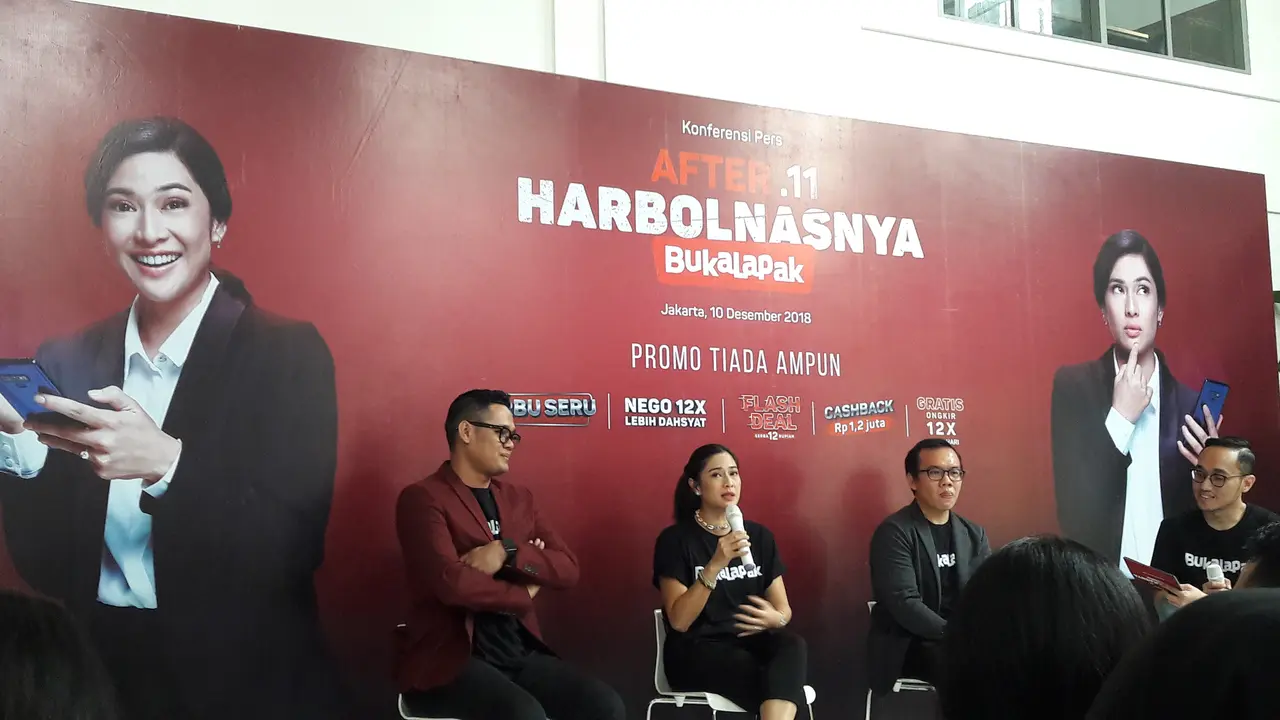 Upaya Bukalapak mendorong UKM terus tumbuh, salah satunya melalui Hari Belanja Nasional atau Harbolnas Bukalapak yang berlangsung 12 Desember. Liputan6.com/Bawono Yadika