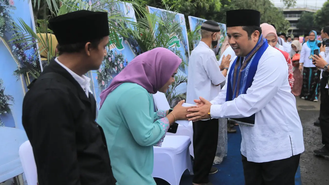 Pemkot Tangerang Menggelar Hajatan bagi 146 Pasangan Pengantin Usai Mengikuti Nikah Massal