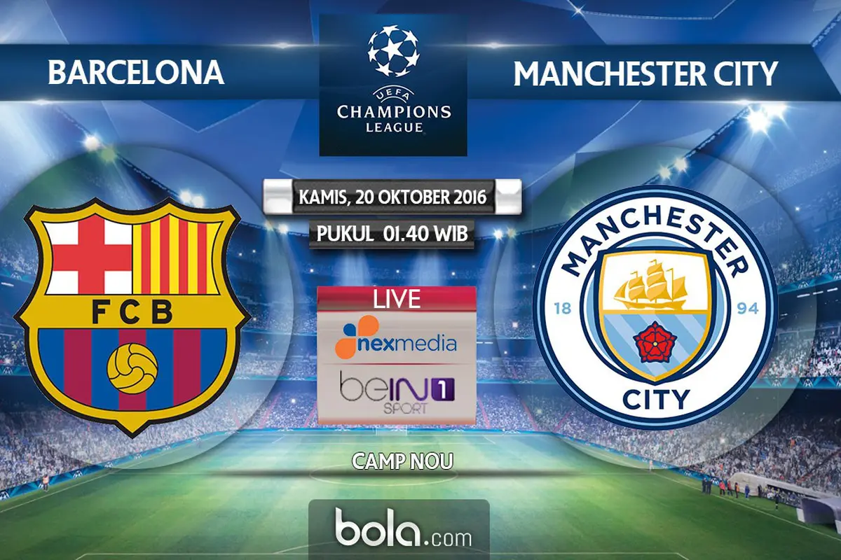 Liga Champions_Barcelona Vs Manchester City (Bola.com/Adreanus Titus)