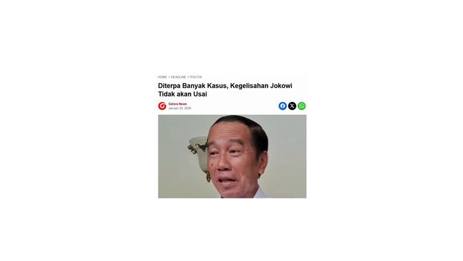 Cek fakta artikel survei LSI sebut 85 persen rakyat setuju Jokowi jadi presiden lagi 2029