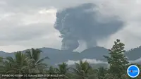 Gunung Dukono mengalami erupsi pada Selasa (9/7/2024), pukul 17.56 WIT. (Liputan6.com/ Dok PVMBG)