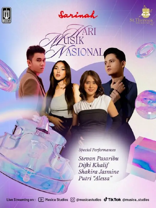 Musica Studios Berkolaborasi Dengan St.Theresia dan Sarinah dalam Memperingati Hari Musik Nasional. (Instagram/musicastudios)