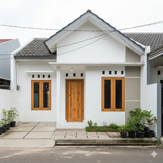 Rumah Sederhana di Gang Sempit Tanpa Pekarangan Budget Minim. Gemini