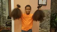 Anak laki-laki sumbangkan rambutnya untuk penderita kanker