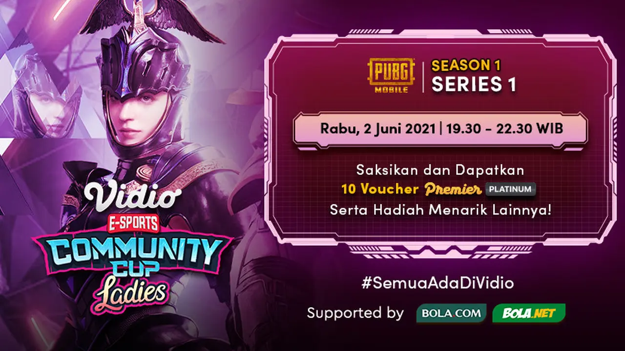 Streaming Vidio Community Cup Ladies Season 1 : PUBGM Series 1