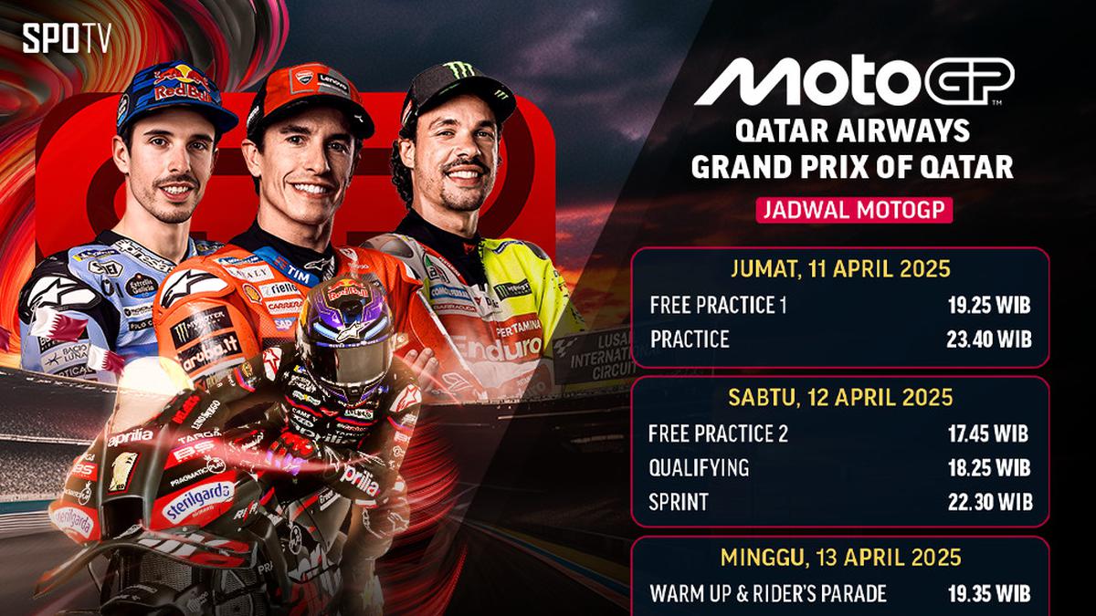 Jadwal MotoGP Qatar 2025, Lengkap dari Latihan hingga Race Utama