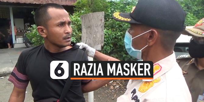 VIDEO: Razia Masker, Petugas dan Pelanggar Ribut