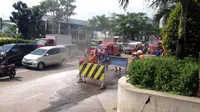 Ledakan dan Semburan Api Terjadi di Depan Depok Town Square