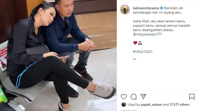 Vicky Prasetyo - Kalina Ocktaranny (Foto: Instagram/@kalinaocktaranny)