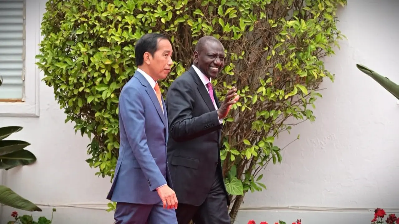 Presiden Joko Widodo atau Jokowi Bertemu dengan Presiden Republik Kenya William Ruto