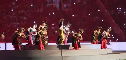 Anggun tampil di panggung final FIFA ASEAN Cup 2026 di Stadion Utama Gelora Bung Karno, Senayan, Jakarta, 5 Oktober 2026. (KLY/Budy Santoso)