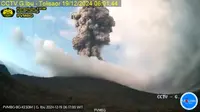 Gunung Ibu Erupsi Lagi Kamis Pagi 19 Desember 2024, Semburkan Abu Vulkanik 1.500 Meter