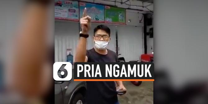 VIDEO: Viral, Pria Ngamuk ke Tentara Protes Peraturan PSBB